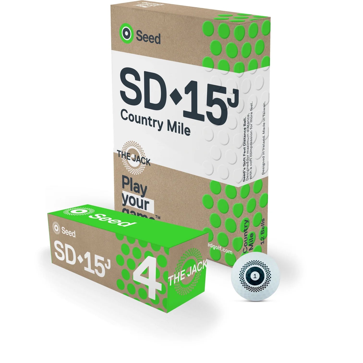 Seed SD-15 The Jack alignment golf ball – Seed Golf Australia Pty Ltd